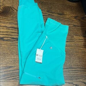 Figs surgical green Zamora Small maternity scrub pants